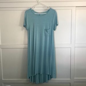 XS Lularoe Carly Dress (Seafoam blue)